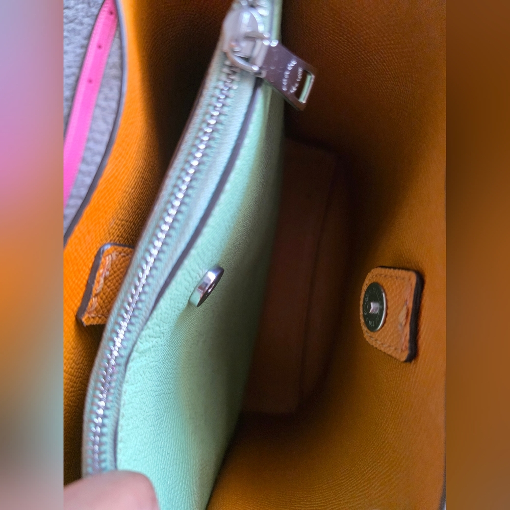 Coach Pink Leather Shoulder Bucket Bag Purse - Picture 13 of 13